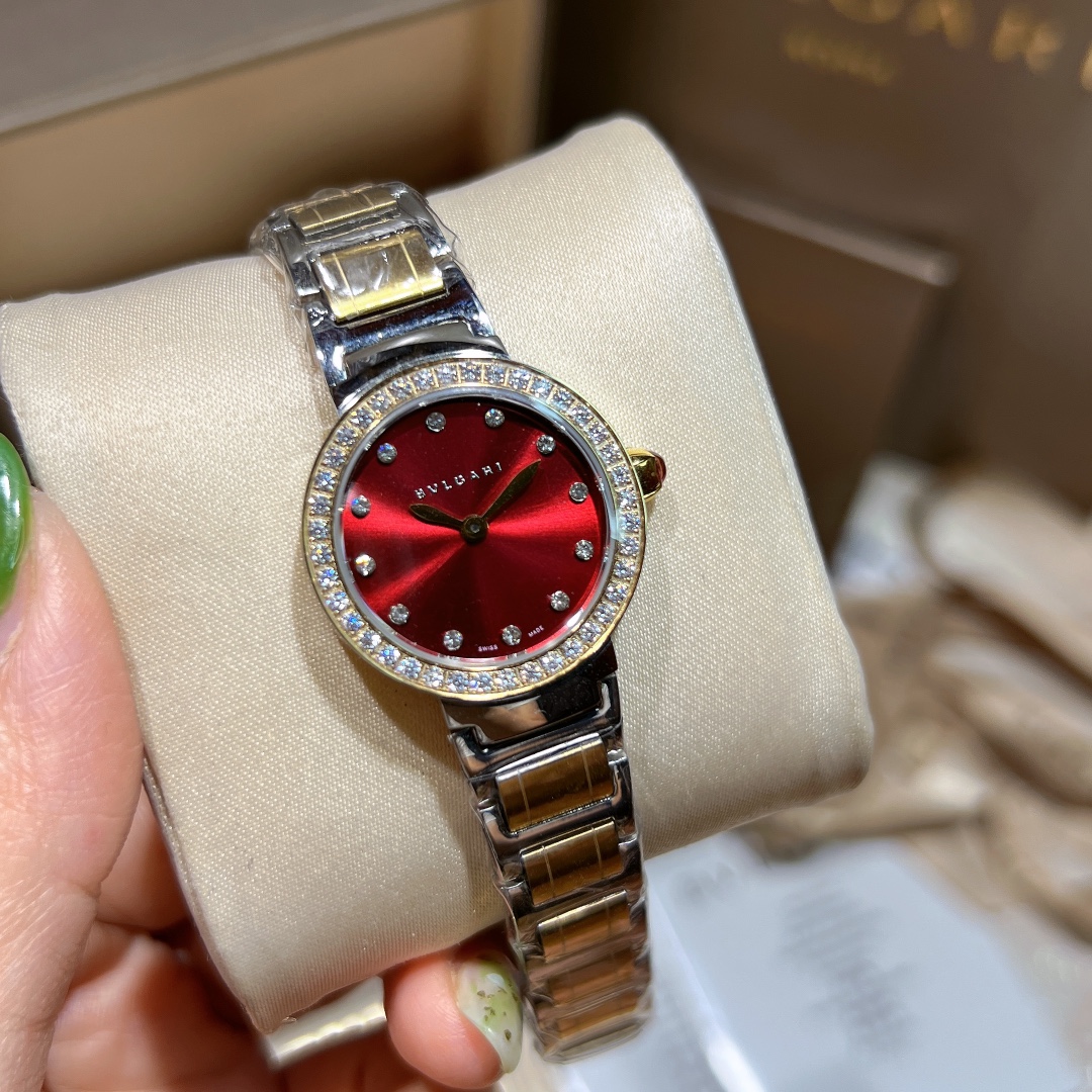 Cyclops 386728, Cortez 20, Bogree Mini! BVLGARI, Bogri, Bvlgari, classic fashionable watch, imported stone, steel without embroidery - 图片 6