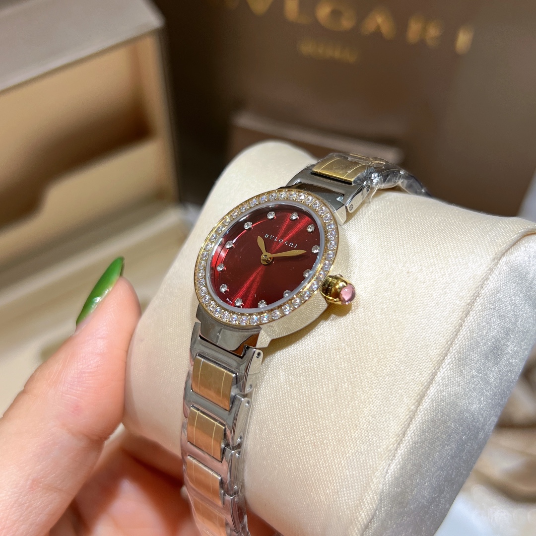 Cyclops 386728, Cortez 20, Bogree Mini! BVLGARI, Bogri, Bvlgari, classic fashionable watch, imported stone, steel without embroidery - 图片 8