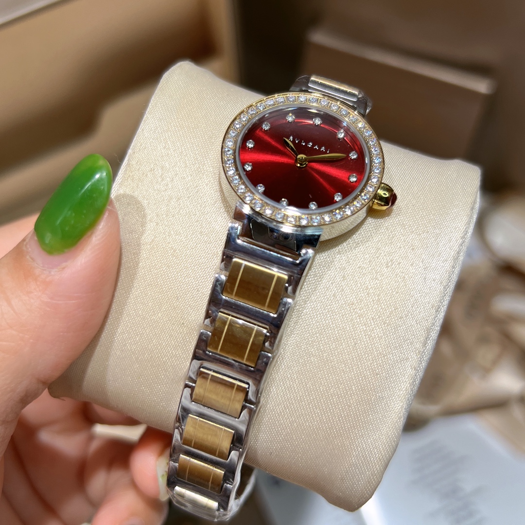 Cyclops 386728, Cortez 20, Bogree Mini! BVLGARI, Bogri, Bvlgari, classic fashionable watch, imported stone, steel without embroidery - 图片 9