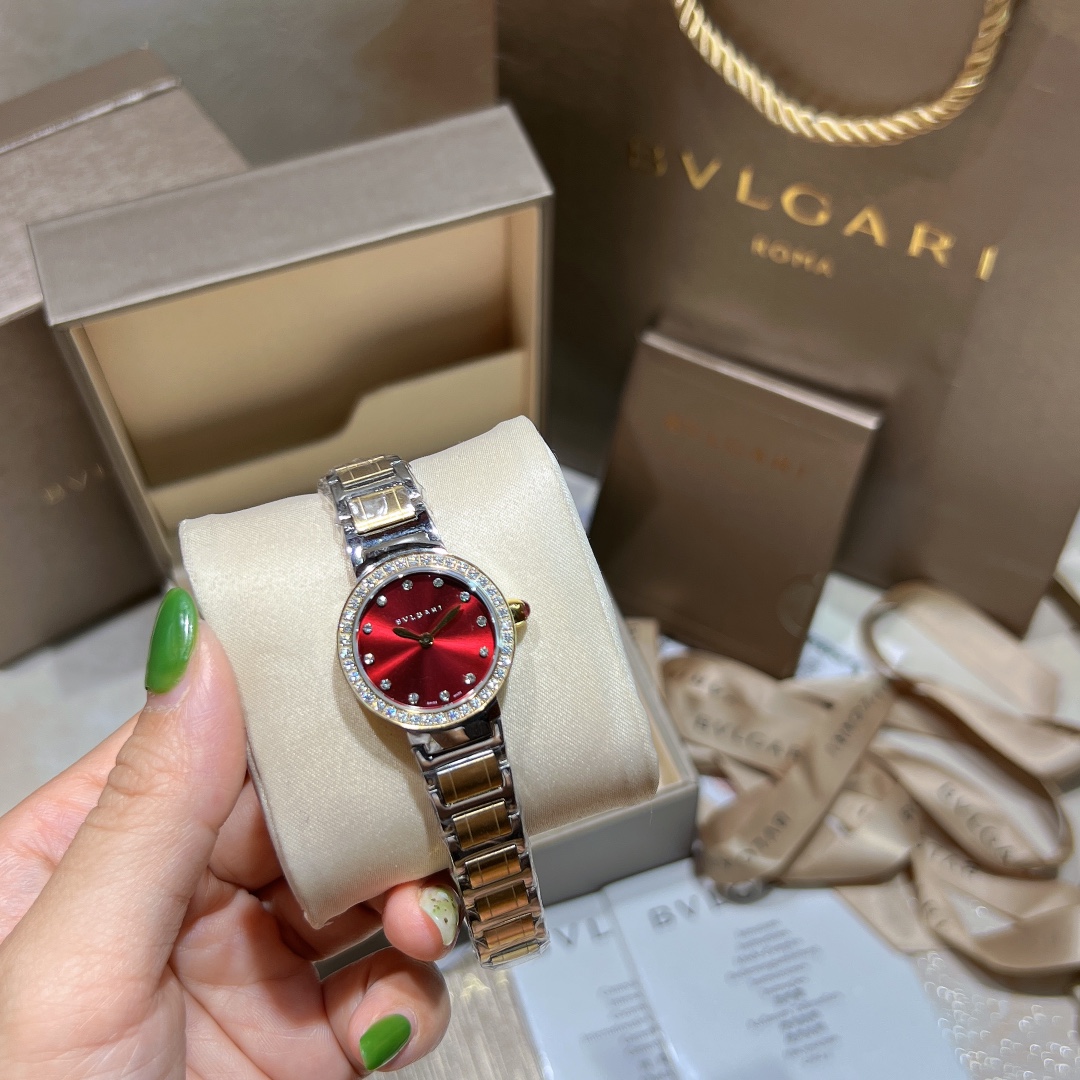 Cyclops 386728, Cortez 20, Bogree Mini! BVLGARI, Bogri, Bvlgari, classic fashionable watch, imported stone, steel without embroidery - 图片 5