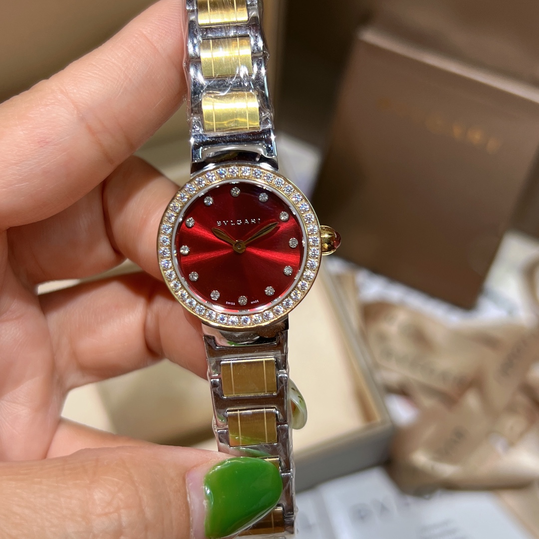 Cyclops 386728, Cortez 20, Bogree Mini! BVLGARI, Bogri, Bvlgari, classic fashionable watch, imported stone, steel without embroidery - 图片 2