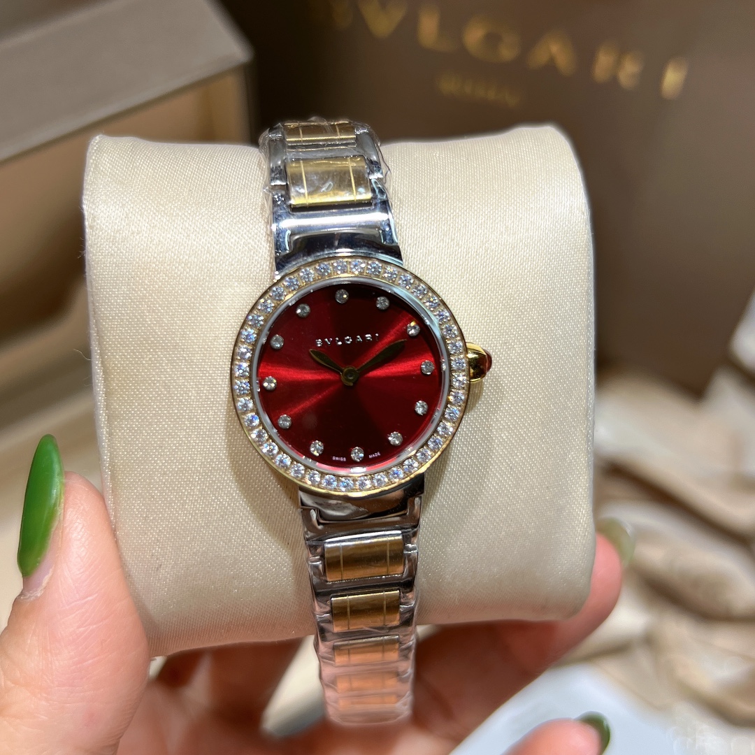 Cyclops 386728, Cortez 20, Bogree Mini! BVLGARI, Bogri, Bvlgari, classic fashionable watch, imported stone, steel without embroidery - 图片 7