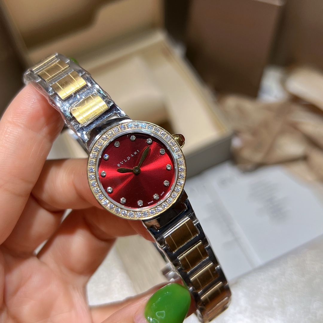 Cyclops 386728, Cortez 20, Bogree Mini! BVLGARI, Bogri, Bvlgari, classic fashionable watch, imported stone, steel without embroidery - 图片 4