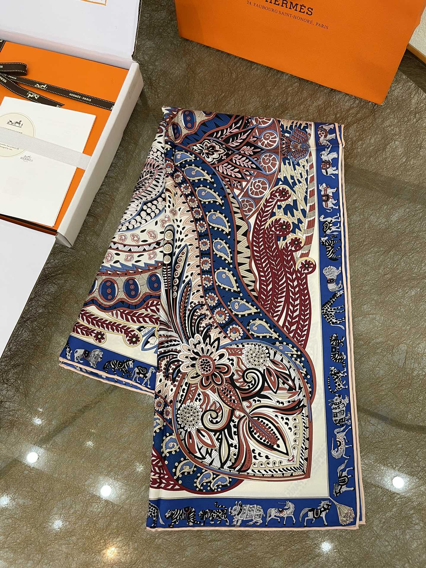 Hermes爱马仕『君妃花园』100%真丝围巾