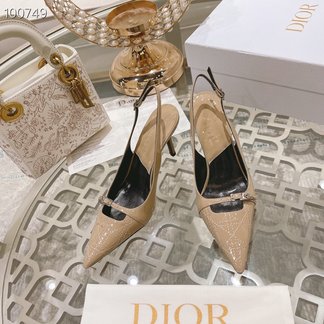 Dior Shoes High Heel Pumps Cowhide Patent Leather Sheepskin Spring/Summer Collection