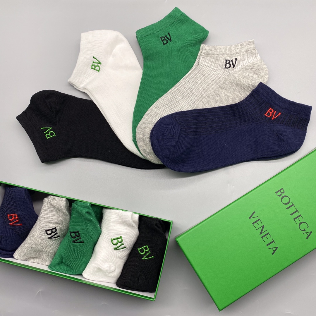 🔥🔥🔥新款 BV 短袜 男女同款 专柜同步 市场顶级品质 [强][强][强] 抗菌吸汗防臭 🎁🎁送人或自