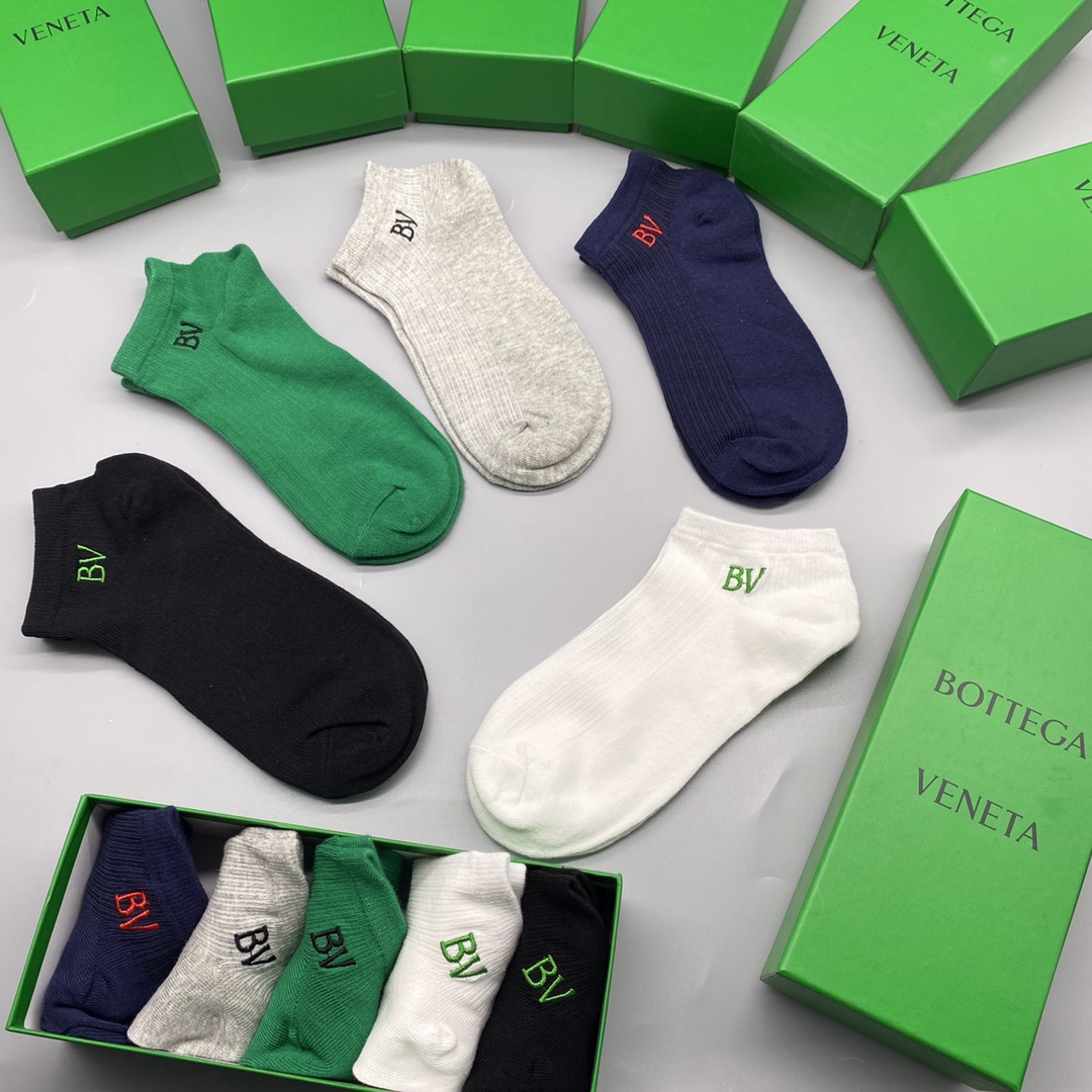 🔥🔥🔥新款 BV 短袜 男女同款 专柜同步 市场顶级品质 [强][强][强] 抗菌吸汗防臭 🎁🎁送人或自
