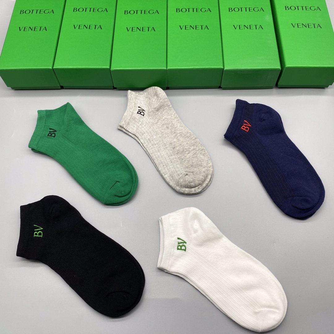 🔥🔥🔥新款 BV 短袜 男女同款 专柜同步 市场顶级品质 [强][强][强] 抗菌吸汗防臭 🎁🎁送人或自