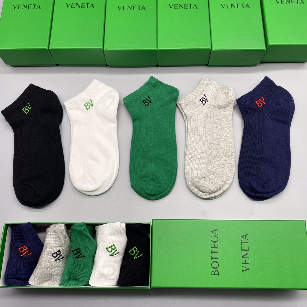 🔥🔥🔥新款 BV 短袜 男女同款 专柜同步 市场顶级品质 [强][强][强] 抗菌吸汗防臭 🎁🎁送人或自