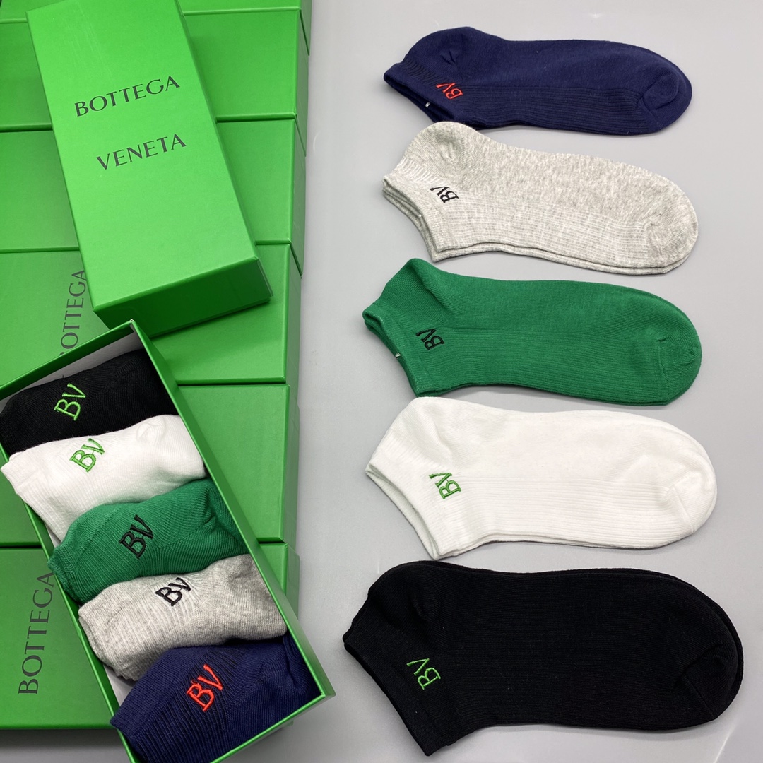 🔥🔥🔥新款 BV 短袜 男女同款 专柜同步 市场顶级品质 [强][强][强] 抗菌吸汗防臭 🎁🎁送人或自
