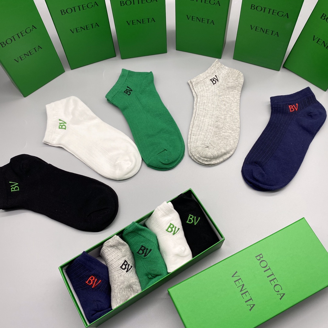 🔥🔥🔥新款 BV 短袜 男女同款 专柜同步 市场顶级品质 [强][强][强] 抗菌吸汗防臭 🎁🎁送人或自