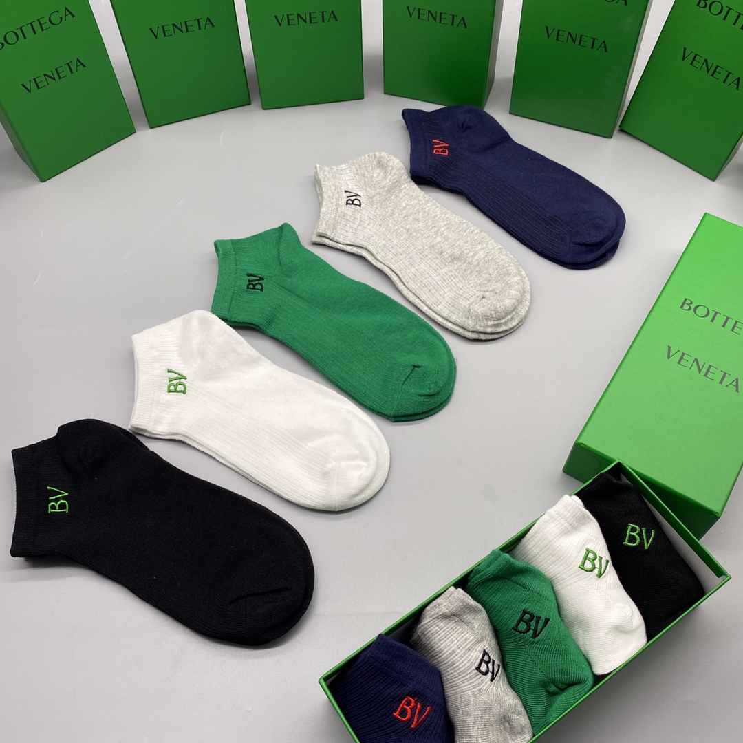 🔥🔥🔥新款 BV 短袜 男女同款 专柜同步 市场顶级品质 [强][强][强] 抗菌吸汗防臭 🎁🎁送人或自