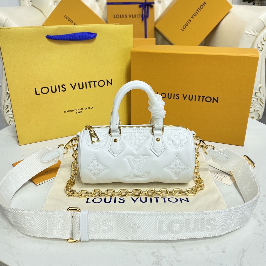Louis Vuitton LV Papillon BB Bags Handbags Online From China Designer
 Black Red White Embroidery Cowhide Chains m59800