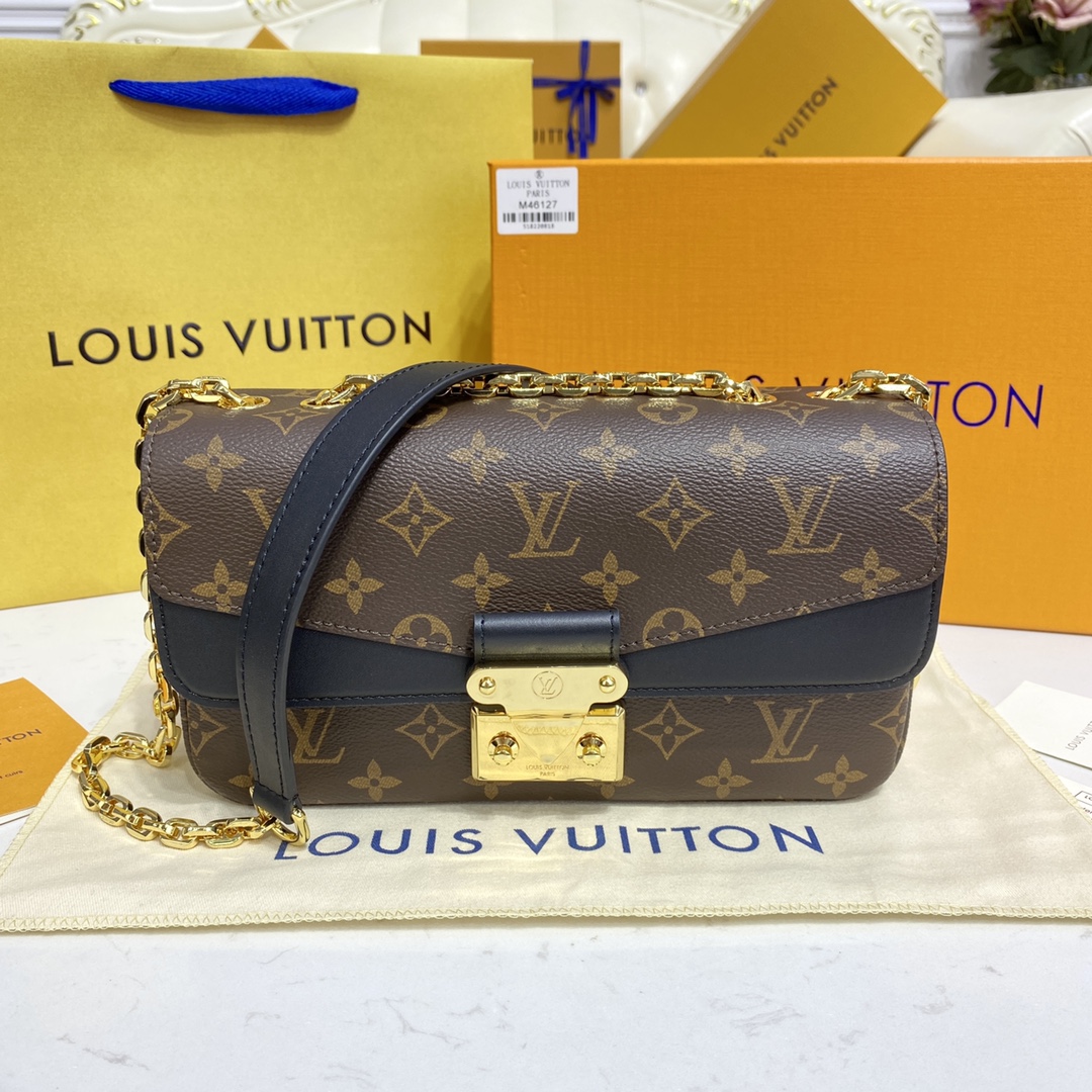 Louis Vuitton LV Pochette MeTis Handbags Crossbody & Shoulder Bags Best Capucines Replica
 Black Brown Spring Collection Chains M46126