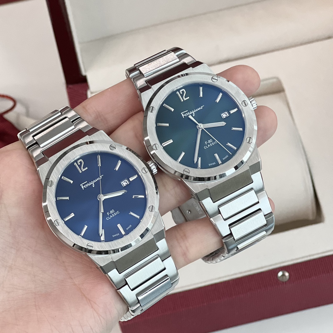 “Swiss Firagmu F80 Watch: 41mm Sapphire Surface, Stainless Steel, 50m Waterproof” - 图片 2