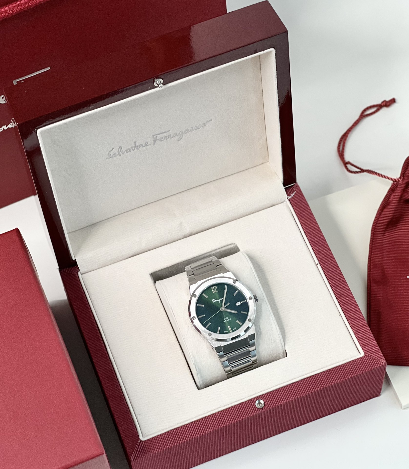 Firagmu F80 Swiss Core Watch: 1785 Model with Sapphire Mirrors, Stainless Steel, 10,000 Purchase