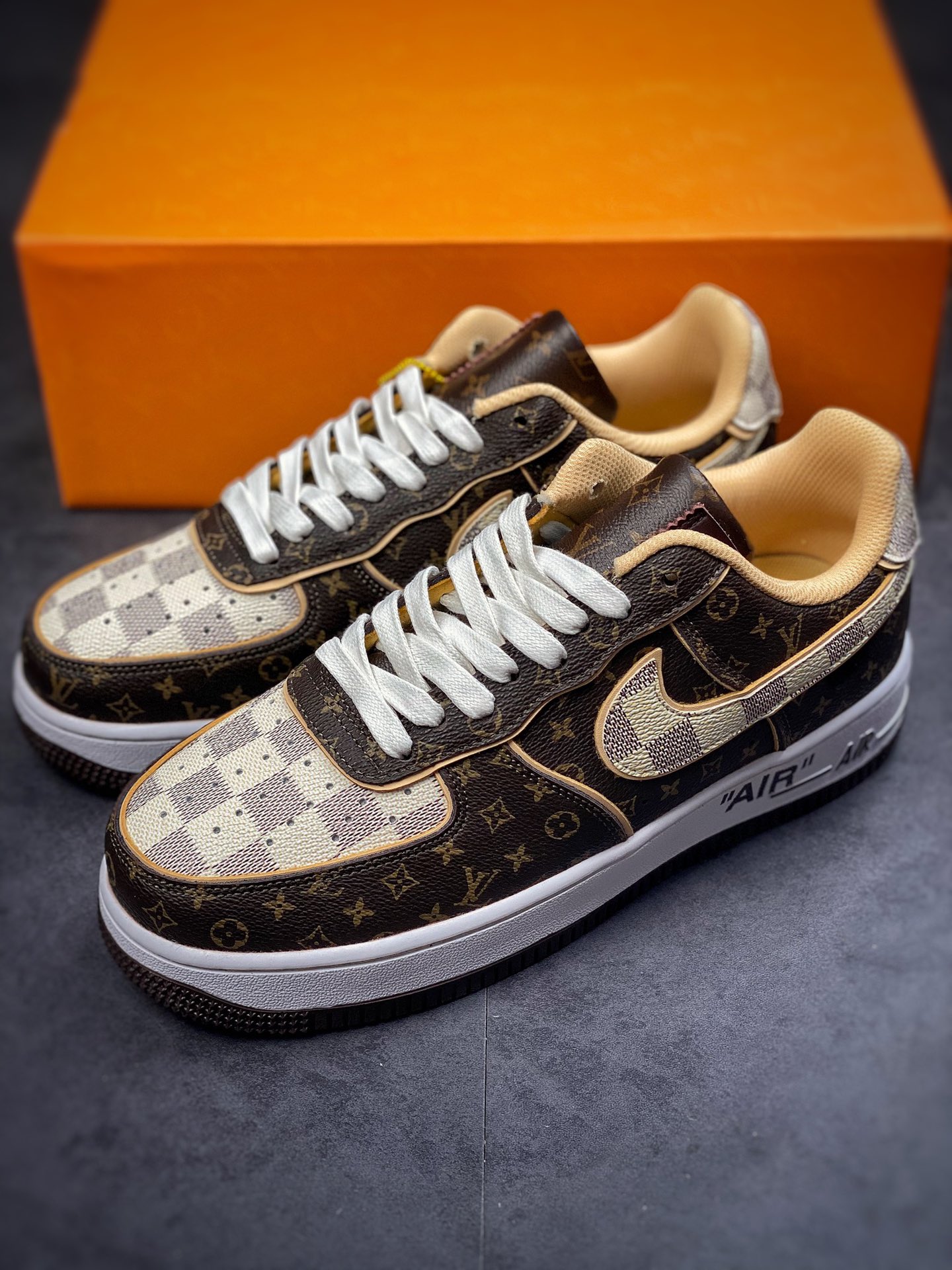 280 2022新品超奢联名 路易威登 LV×Nike Air Force 1 Low 07 DJ4631-200