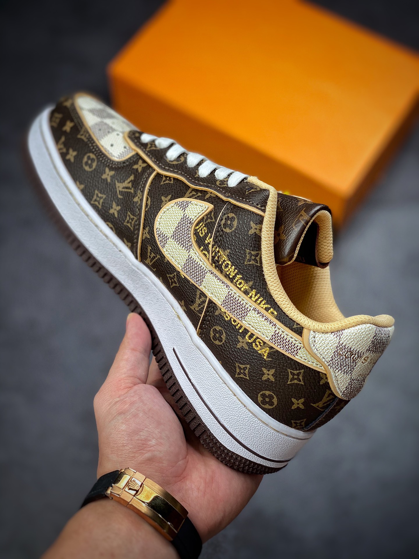 280 2022新品超奢联名 路易威登 LV×Nike Air Force 1 Low 07 DJ4631-200