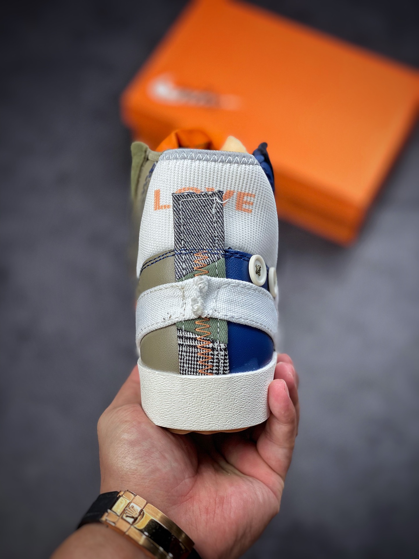 220 Nike Blazer Mid’77 Jumbo 蓝绿拼接 经典百搭低帮开拓者板鞋 DN2158-100