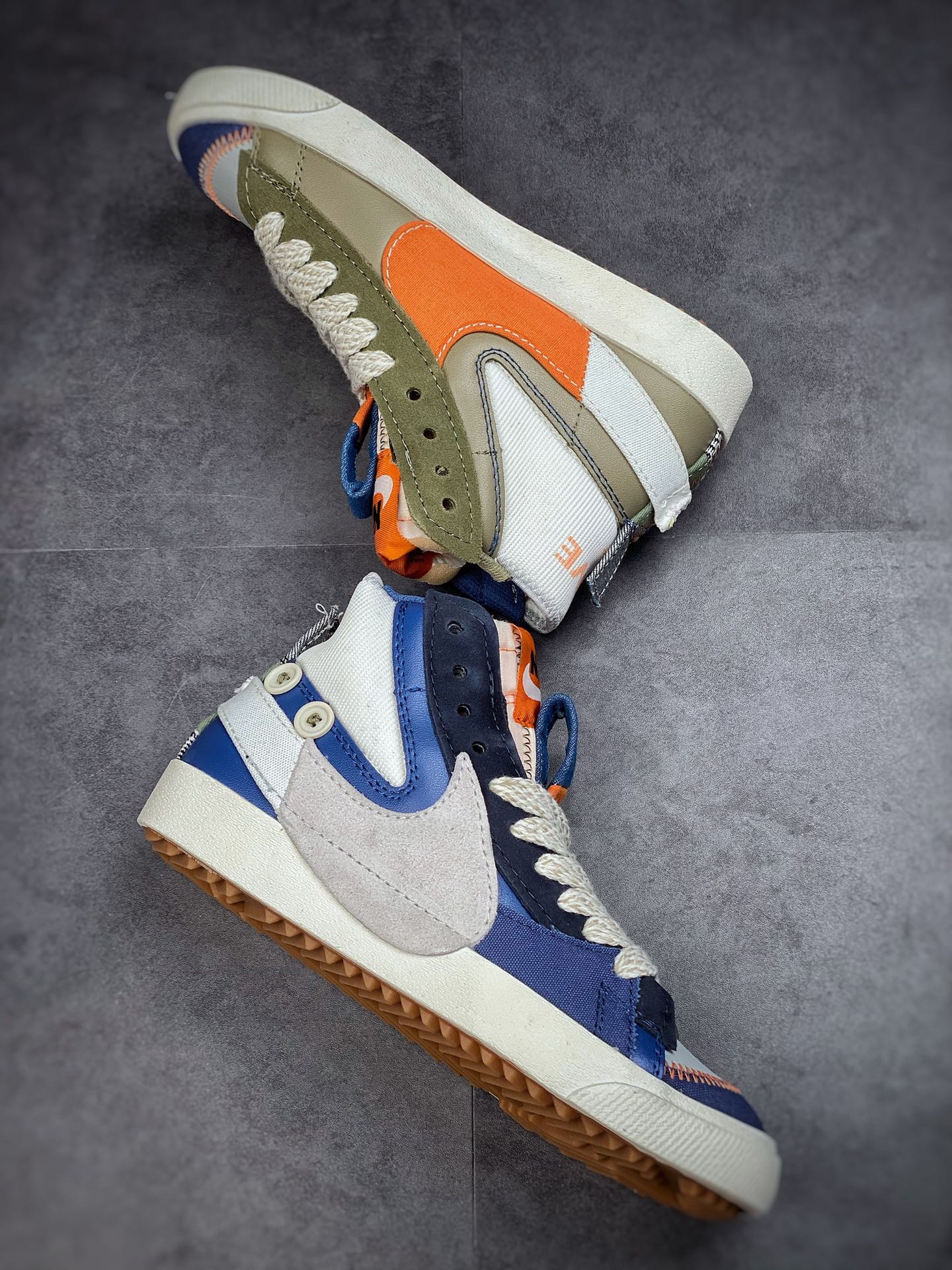 220 Nike Blazer Mid’77 Jumbo 蓝绿拼接 经典百搭低帮开拓者板鞋 DN2158-100