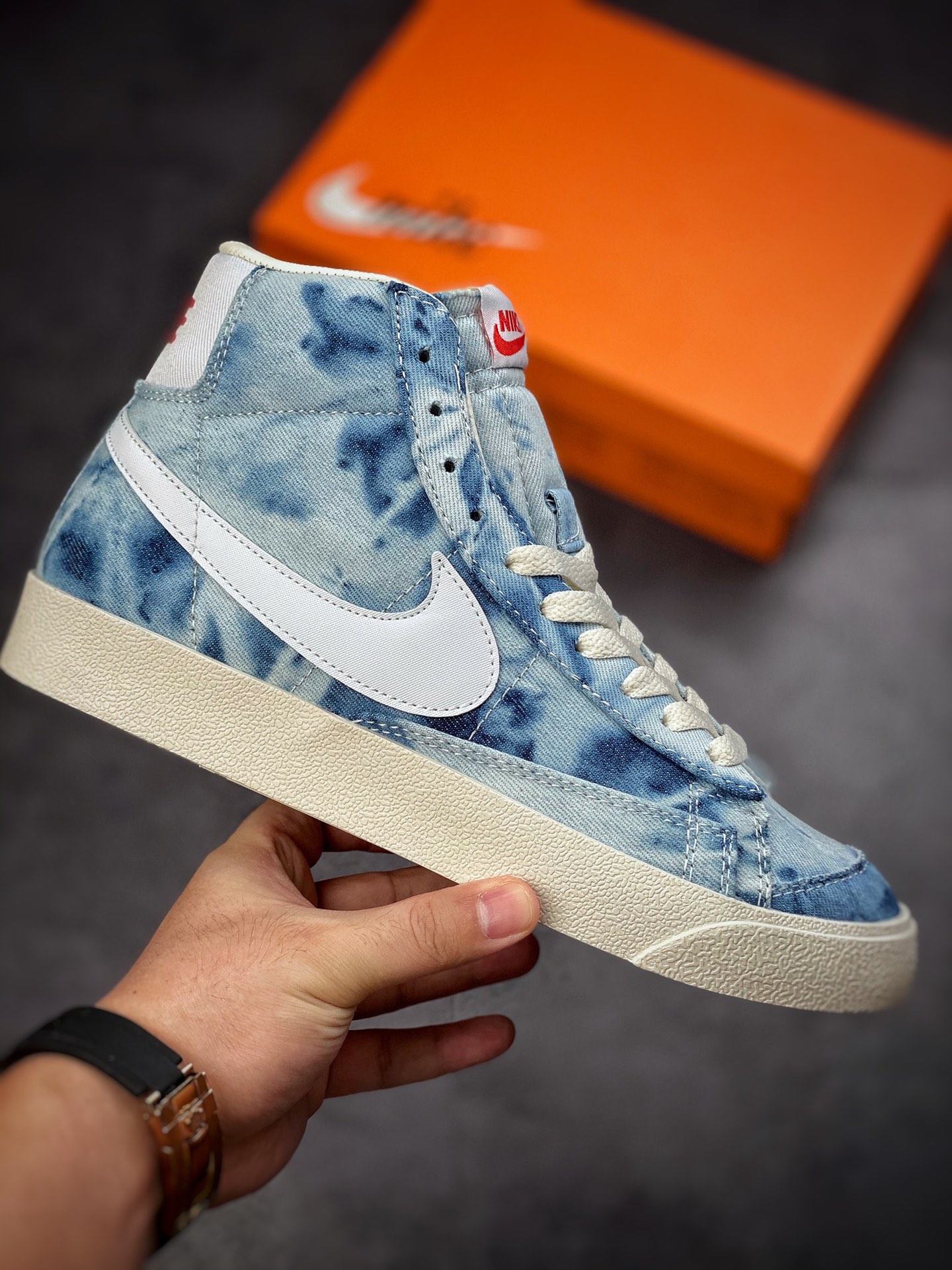 160 Nike Blazer Mid’77 Jumbo 水洗牛仔板鞋 DV2182-900