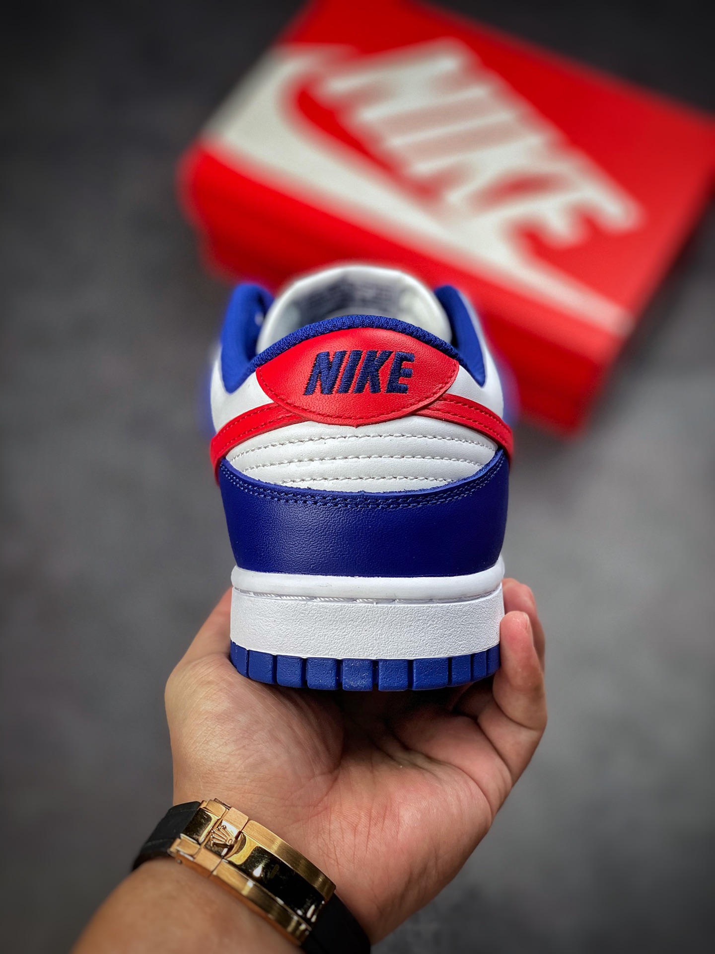 350 Nike Dunk Low White and Red 白蓝红  DD1503-119