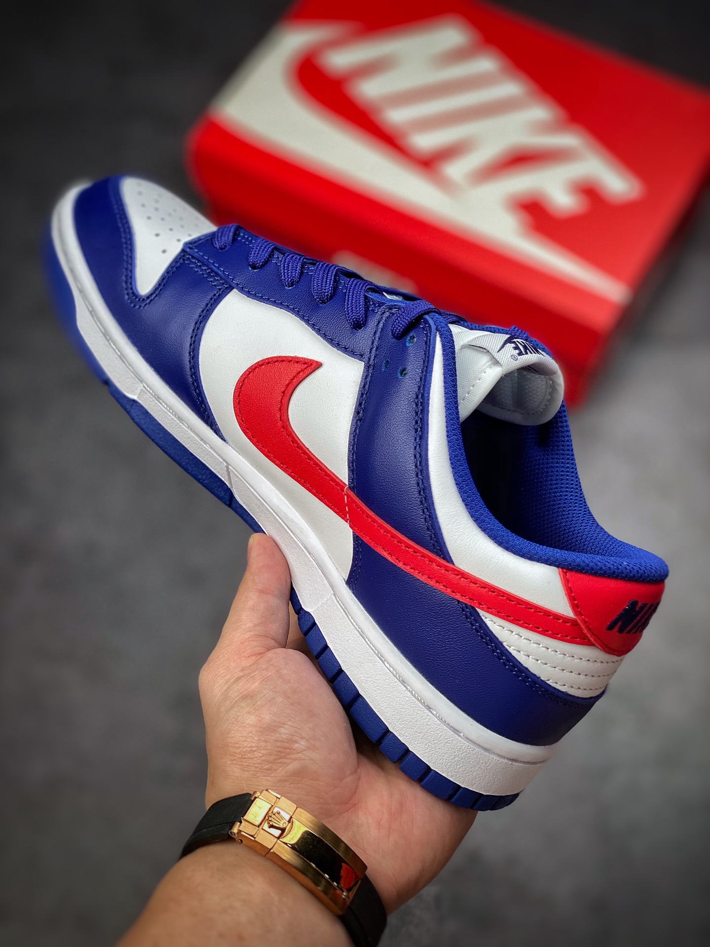350 Nike Dunk Low White and Red 白蓝红  DD1503-119