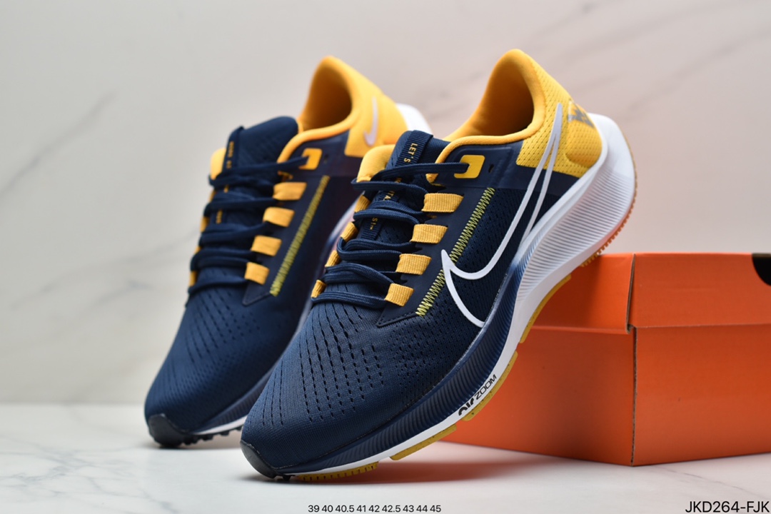 160 真标耐克Pegasus 38 登月38代系列九针眼网纱透气缓震疾速跑鞋
