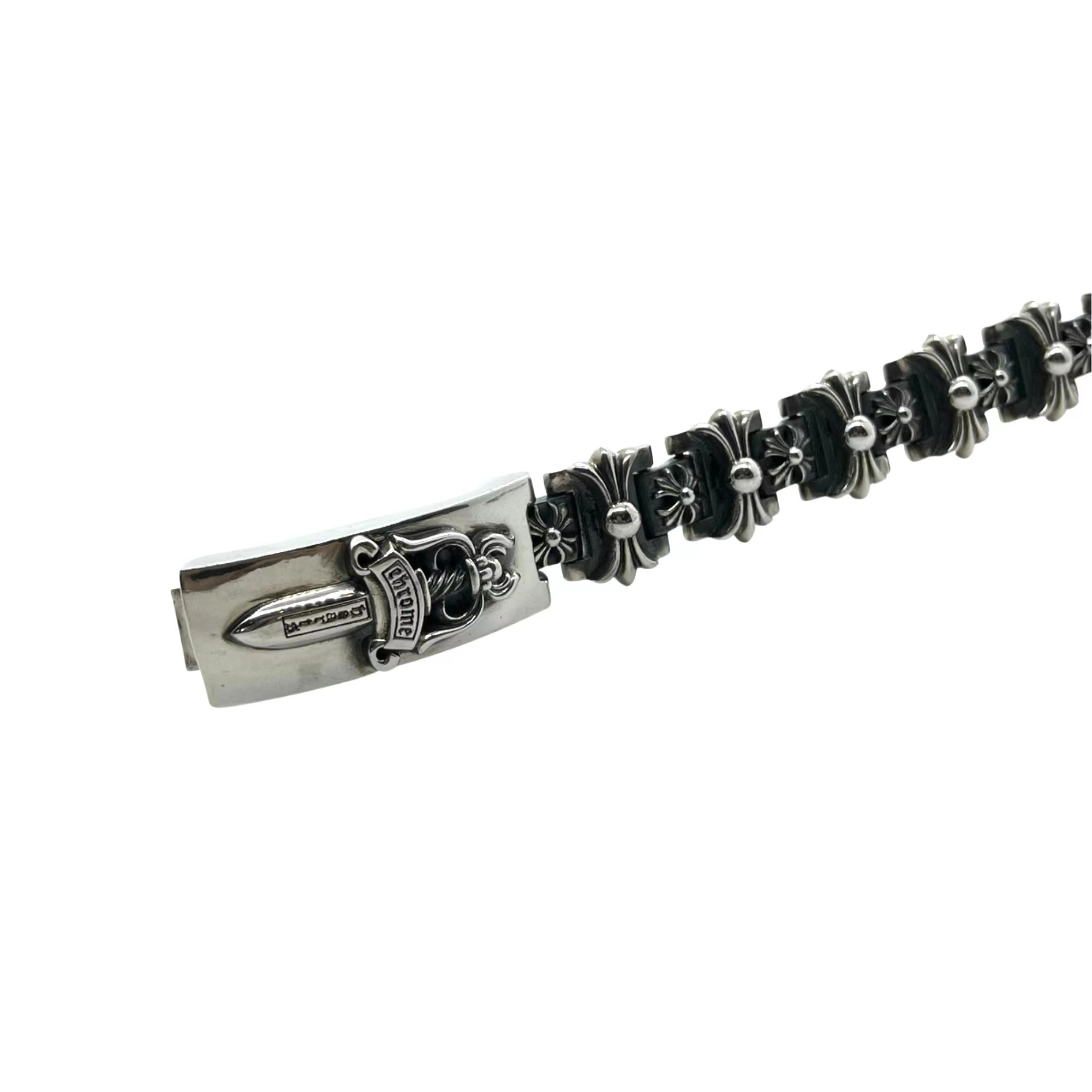 Chrome Hearts 𝐂𝐡𝐫𝐨𝐦𝐞 𝐡𝐞𝐚𝐫𝐭𝐬克罗心 鱼骨宝剑大号手链