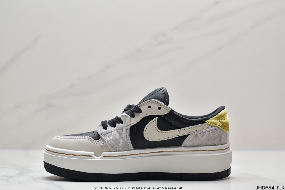 190  Nike Wmns Air Jordan 1 Elevate Low SE”Anthracite Light Bone”AJ1乔丹一代升高系列增高DV1494-001