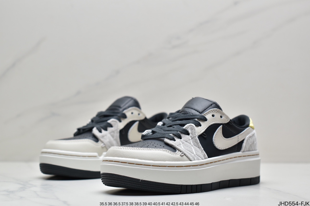 190  Nike Wmns Air Jordan 1 Elevate Low SE”Anthracite Light Bone”AJ1乔丹一代升高系列增高DV1494-001