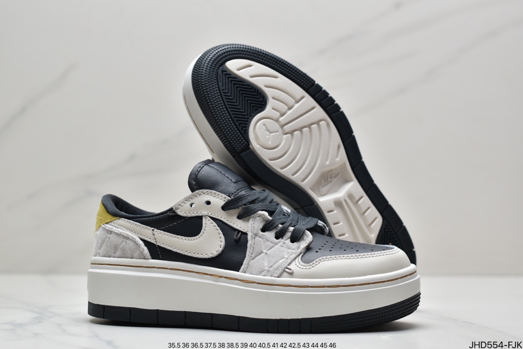 190  Nike Wmns Air Jordan 1 Elevate Low SE”Anthracite Light Bone”AJ1乔丹一代升高系列增高DV1494-001