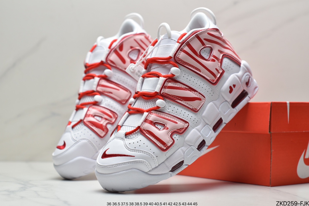 270 耐克Nike Air More Uptempo 男士中帮篮球鞋皮蓬乔治城蓝灰 921948
