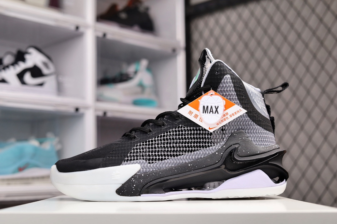J0 纯原Nike Air zoom G.T.Jump EP 实战篮球鞋 黑白 奥利奥 国内版 独家私模开发 定制梭织面料 十分透气 真纤维气垫加持 脚感无敌 百分之百还原原版味道558DL