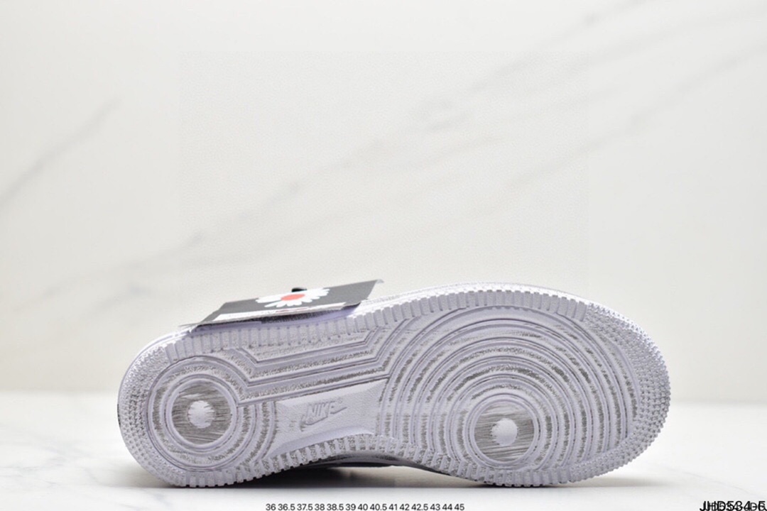 190 G-Dragon权志龙个人品牌PEACEMINUSONE x Nike Air Force 1”Para-noise”空军低帮经典板鞋AQ3692