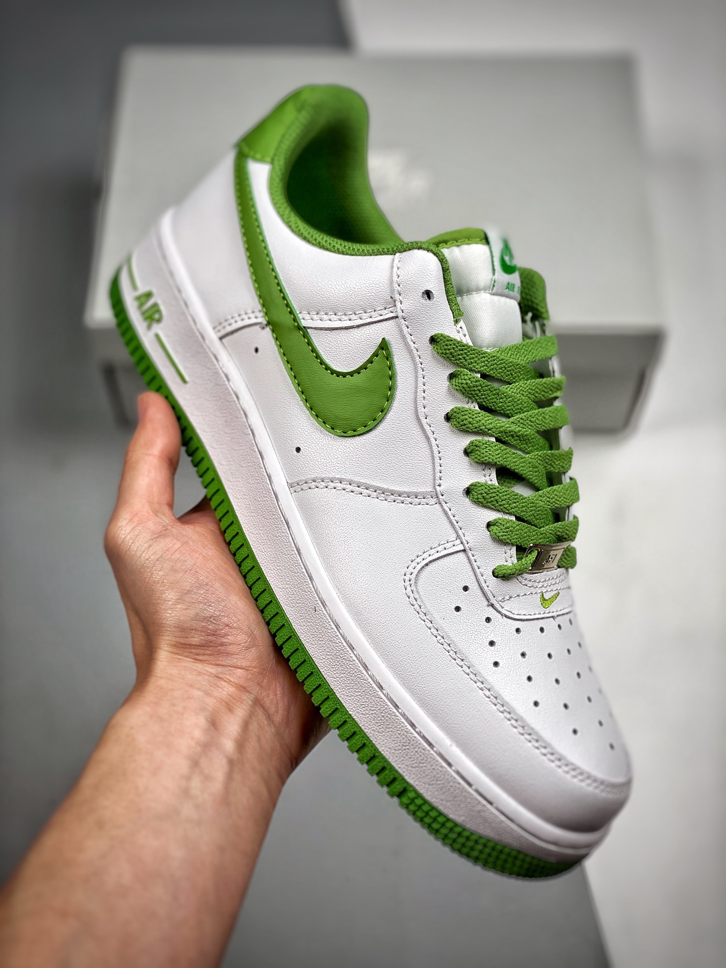 -3 NIke Air Force 1 '07 Low 白绿 空军一号 低帮 运动鞋 休闲鞋 原楦头原纸板 原装鞋盒 定制五金配件 内置全掌气垫 原厂鞋底 货号：DH7561-105 Size：36 36.5 37.5 38 38.5 3…