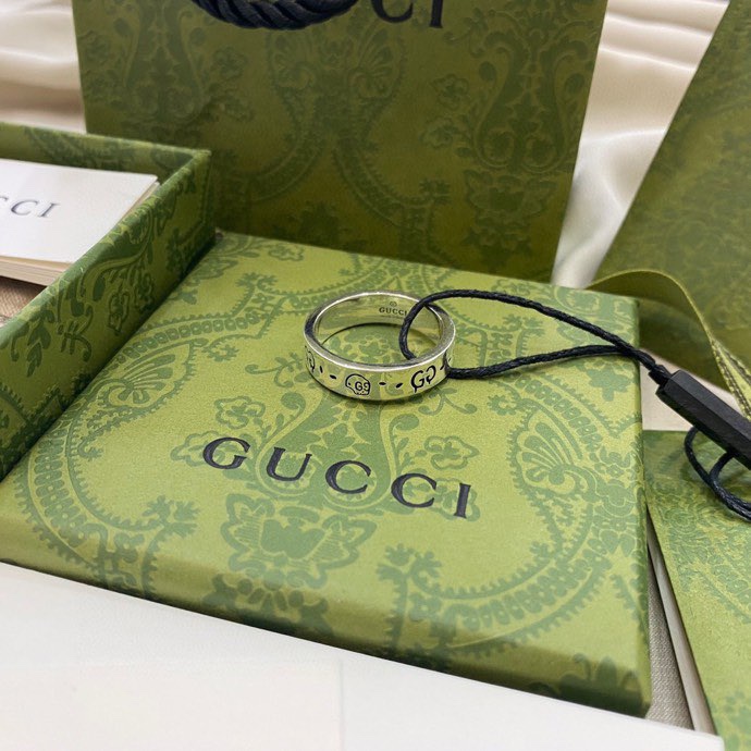 Gucci Biżuteria Pierścionek 925 Srebrne