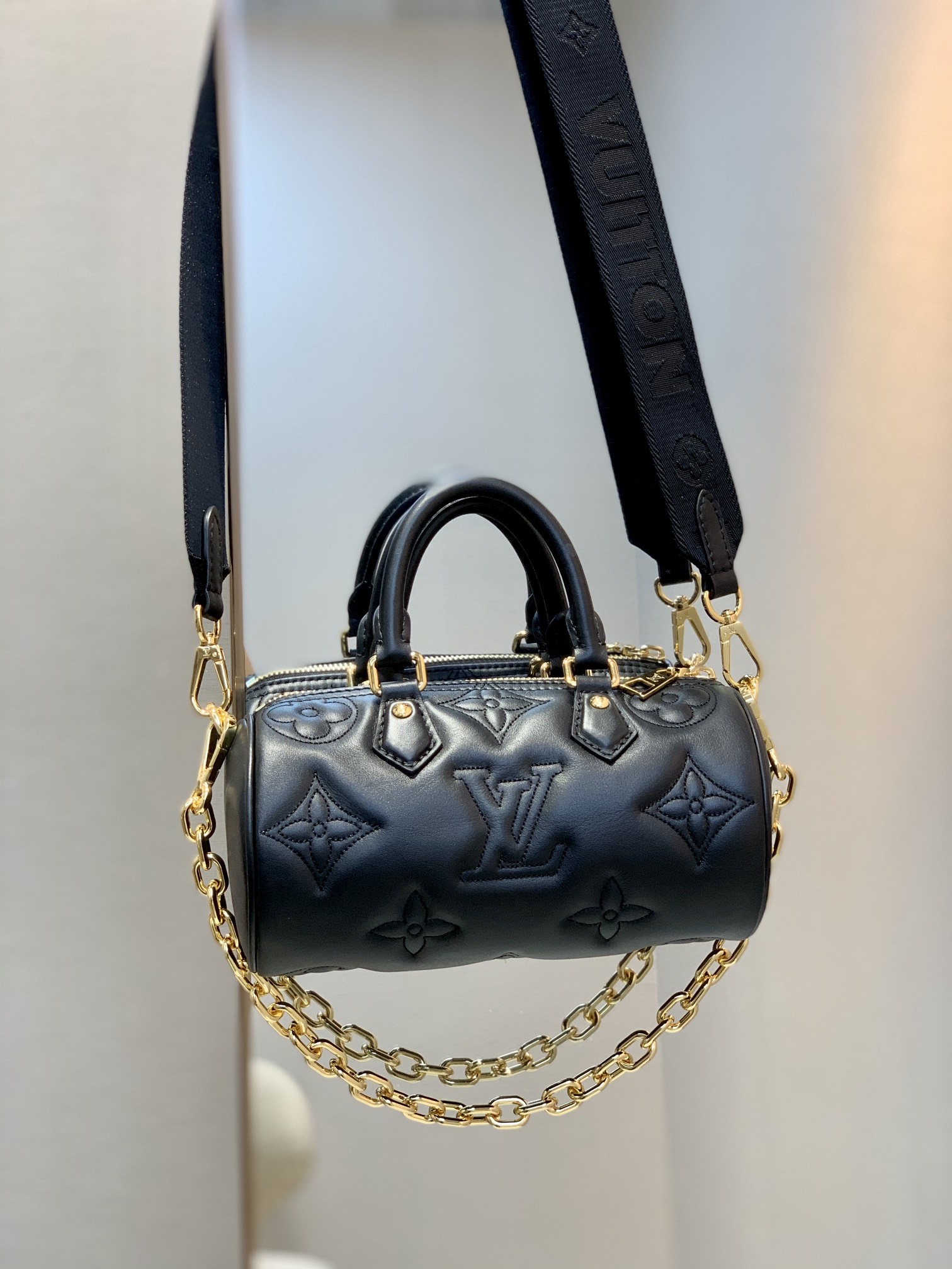 Louis Vuitton LV Papillon BB Luxury
 Bags Handbags Black Embroidery Cowhide Chains M59800