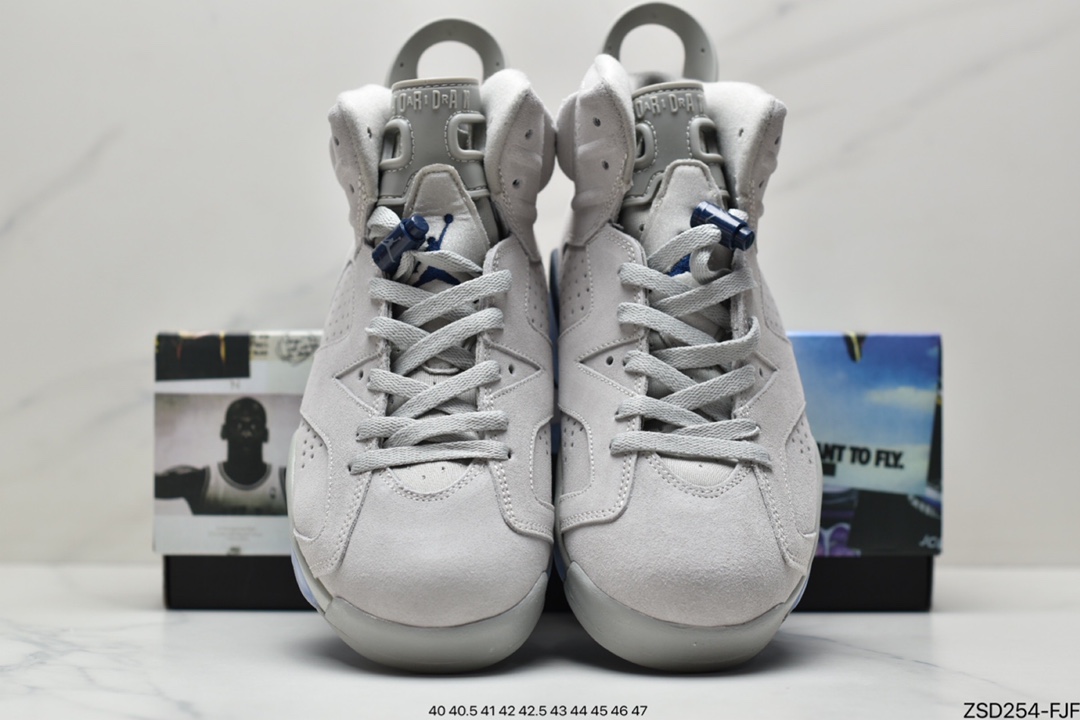 320 耐克Nike Air Jordan 6 Retro”University Blue/UNC”乔丹AJ6代复古休闲文化篮球鞋CT8529
