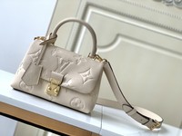 Louis Vuitton LV Madeleine BB Bags Handbags Black Empreinte​ M46008