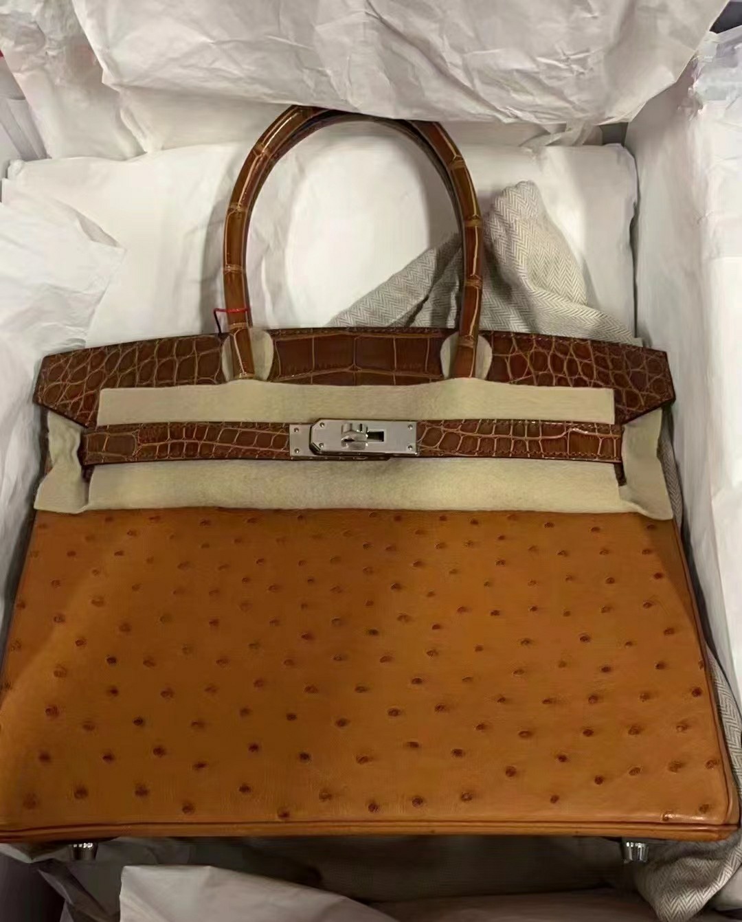 Hermes Birkin Bags Handbags Brown Coffee Color