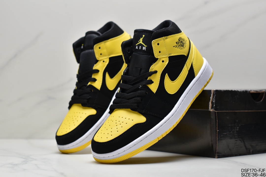 105 Air Jordan 1 Mid AJ1乔1中帮文化篮球鞋男女鞋7孔 554724