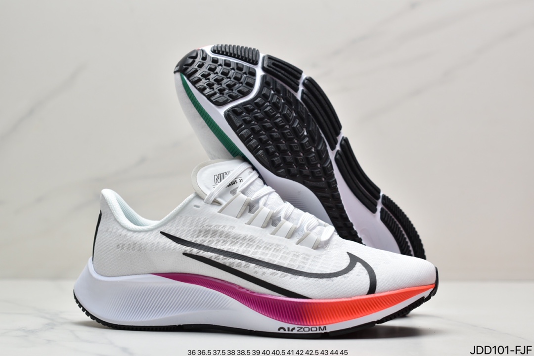 120 耐克Nike Zoom Pegasus 37 登月37代超轻针眼网面透气缓震时尚休闲跑步鞋