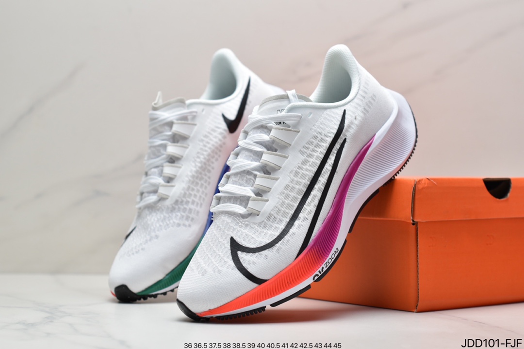 120 耐克Nike Zoom Pegasus 37 登月37代超轻针眼网面透气缓震时尚休闲跑步鞋