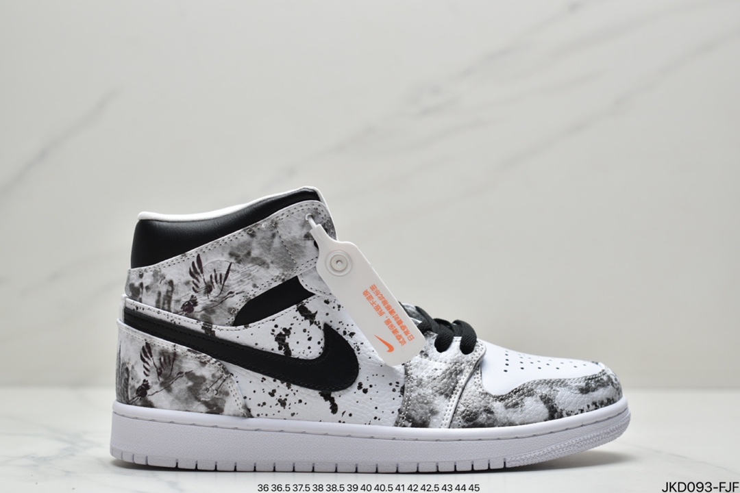 160 真标Air Jordan 1 Mid ”Obsidian”黑曜石 乔一中邦 554724