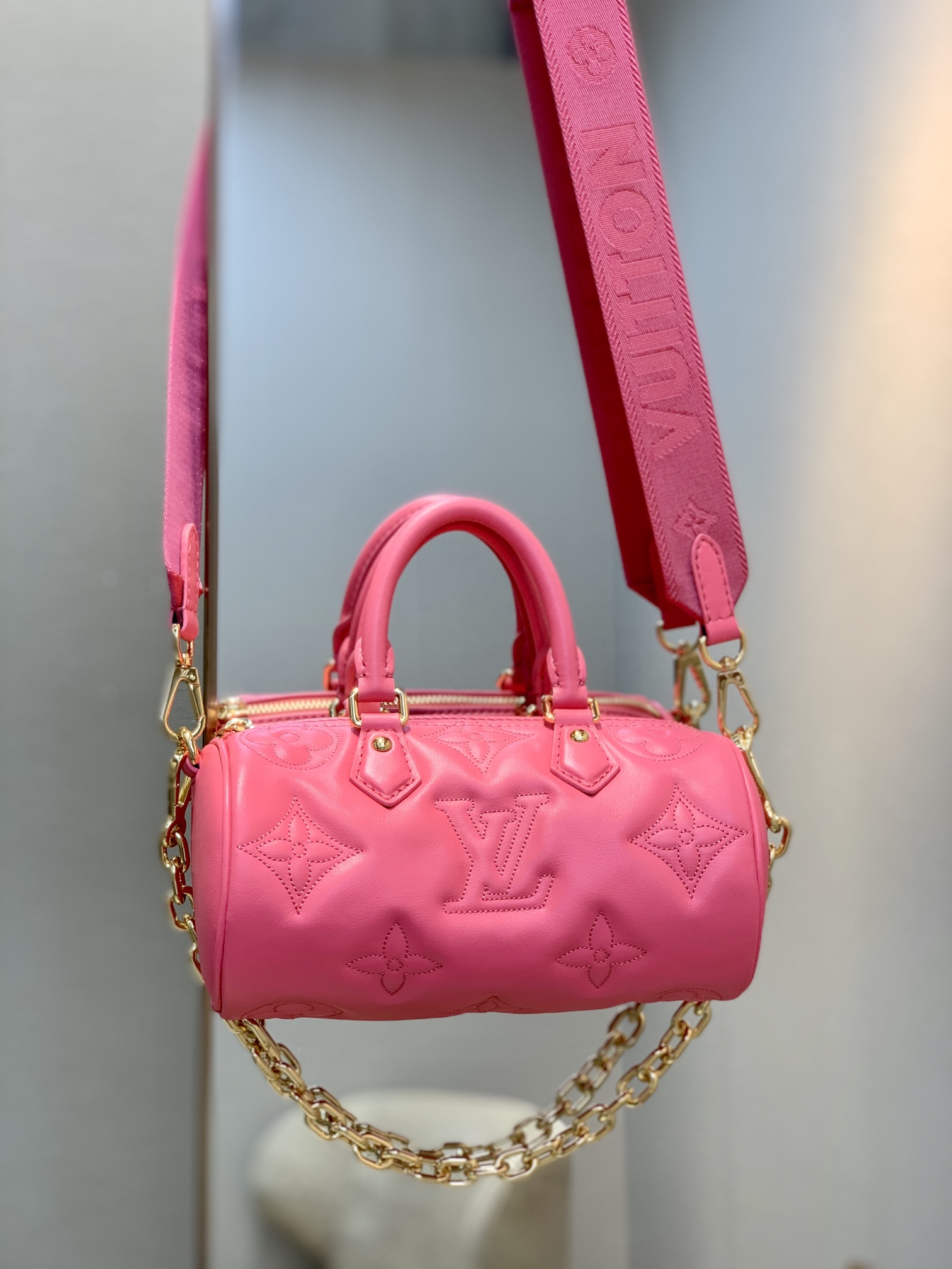 Louis Vuitton LV Papillon BB Cheap
 Bags Handbags Replica Every Designer
 Embroidery Cowhide Chains M59826