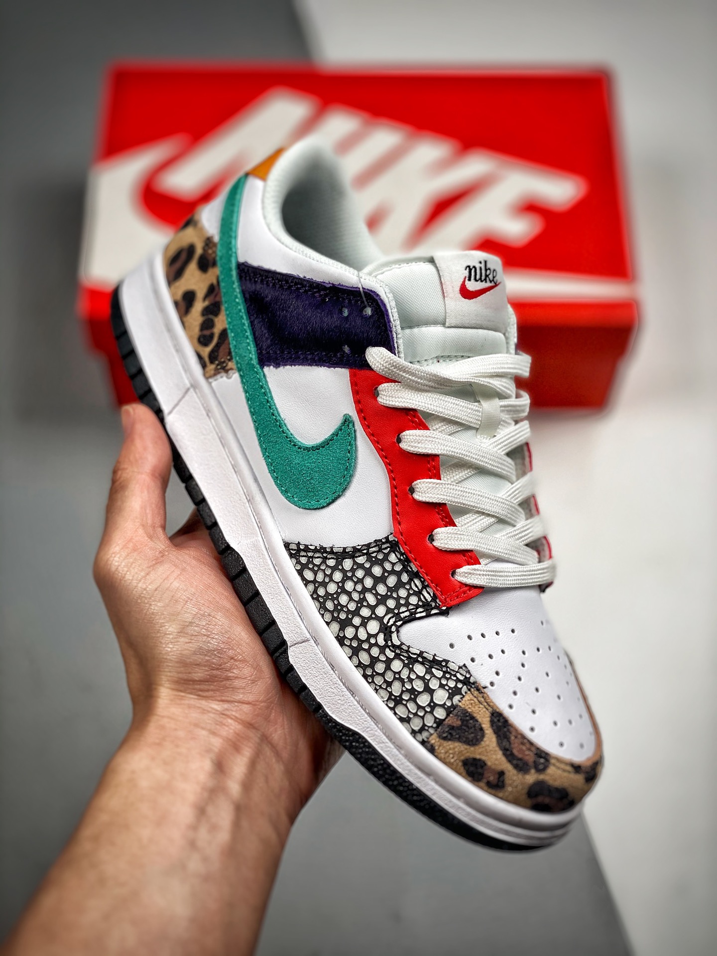 -2 Nk Dunk SB Low Zoológico de colores, producción original de fábrica, lanzamiento real, materiales de primera capa or…