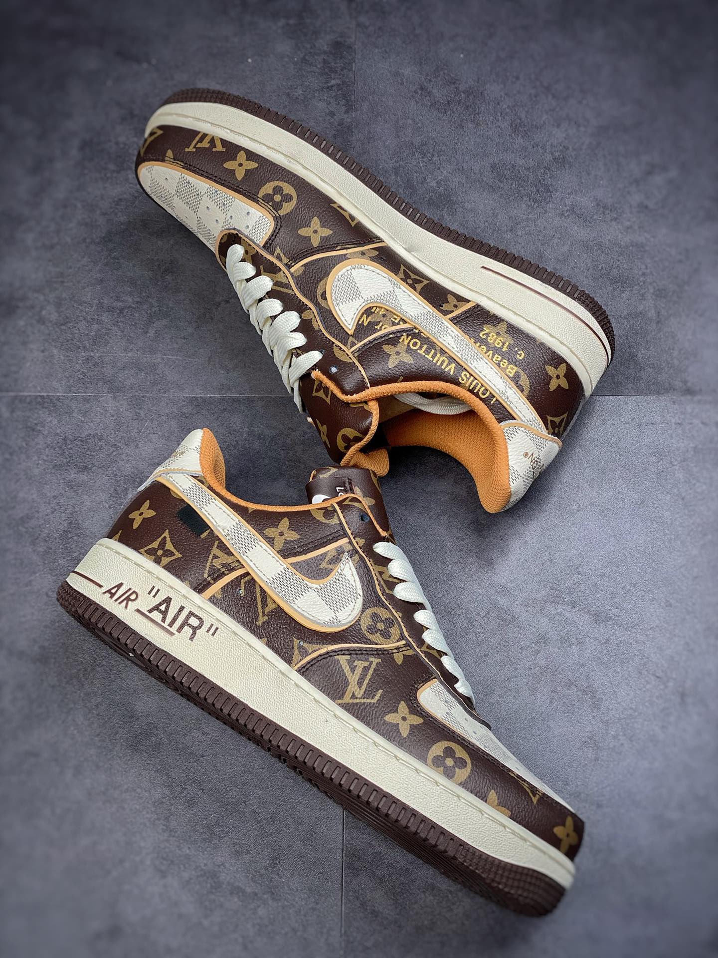 220 2022新品超奢联名 路易威登 LV×Nike Air Force 1 Low 07 DJ4631-200