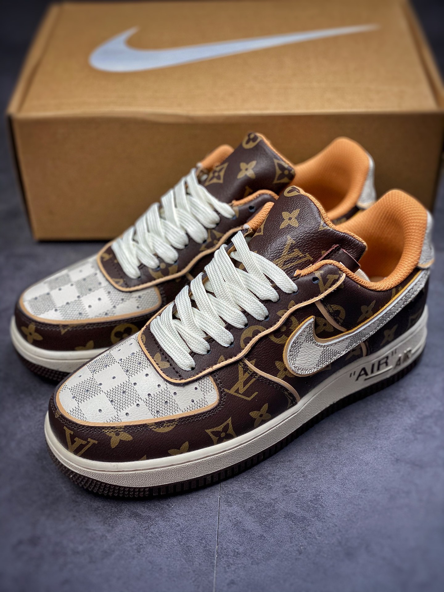 220 2022新品超奢联名 路易威登 LV×Nike Air Force 1 Low 07 DJ4631-200