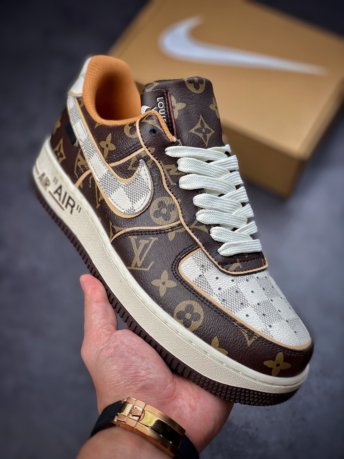 220 2022新品超奢联名 路易威登 LV×Nike Air Force 1 Low 07 DJ4631-200